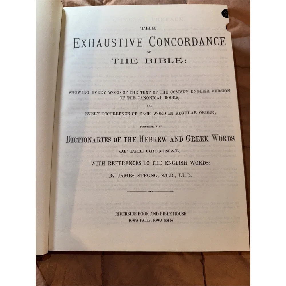 Strong's Exhaustive Concordance of the Bible With Hebrew and Greek MacDonald